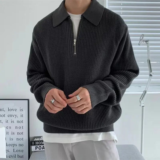 Kensington Knit Zip Collar Sweater