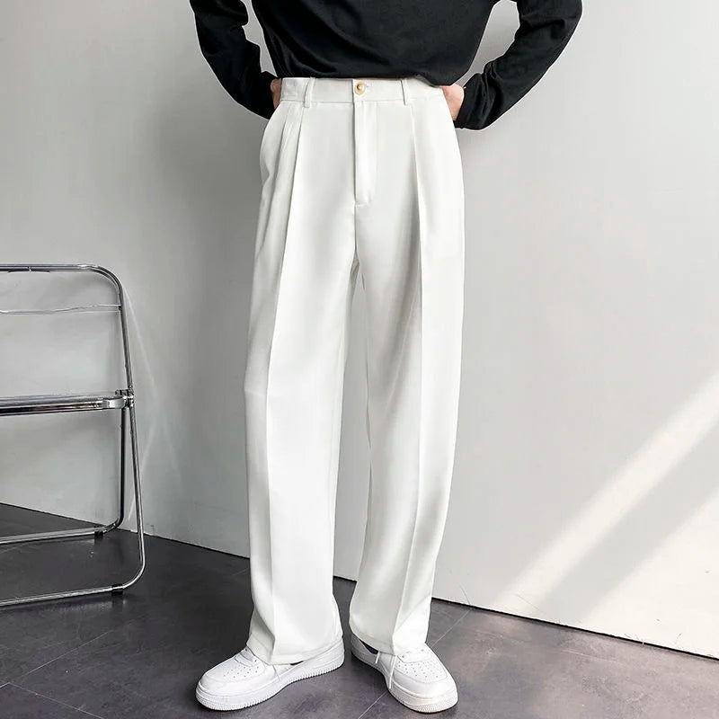 Regent Ivory Pleated Trousers